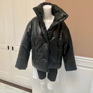 Nanushka Hide vegan leather puffer jacket